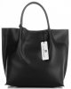 GEANȚĂ DIN PIELE shopper bag Vittoria Gotti negru V355
